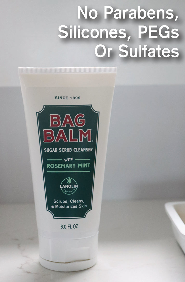 Bag Balm Sugar Scrub Cleanser - No Parabens, Silicones, PEGs, Or Sulfates