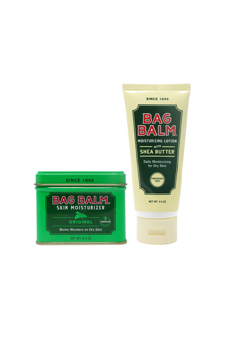 Bag Balm tin and Moisturizing Lotion