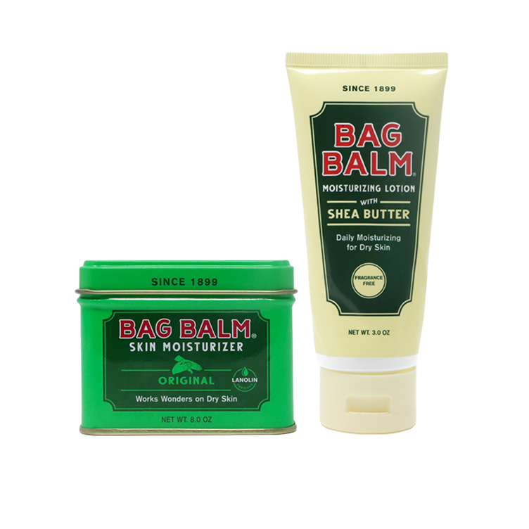 Bag Balm tin and Moisturizing Lotion