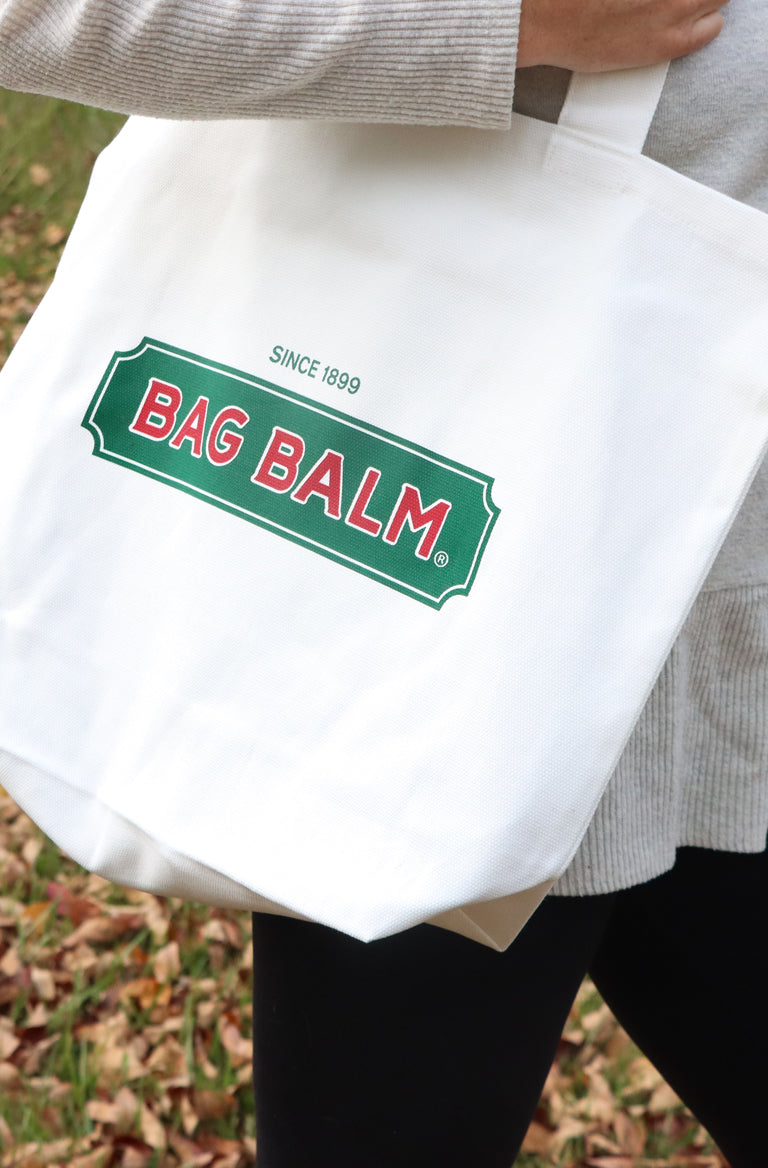 Tote bag with Bag Balm logo