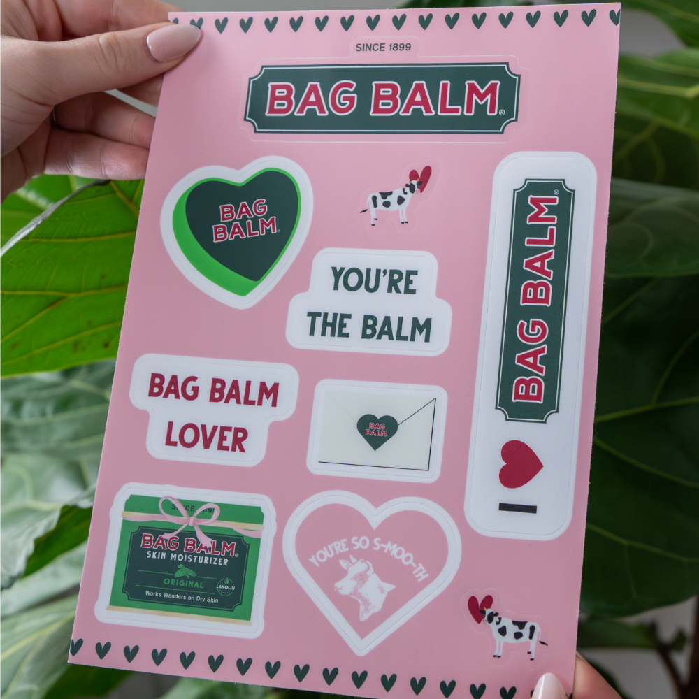 Bag Balm Valentines Day Sticker Sheet