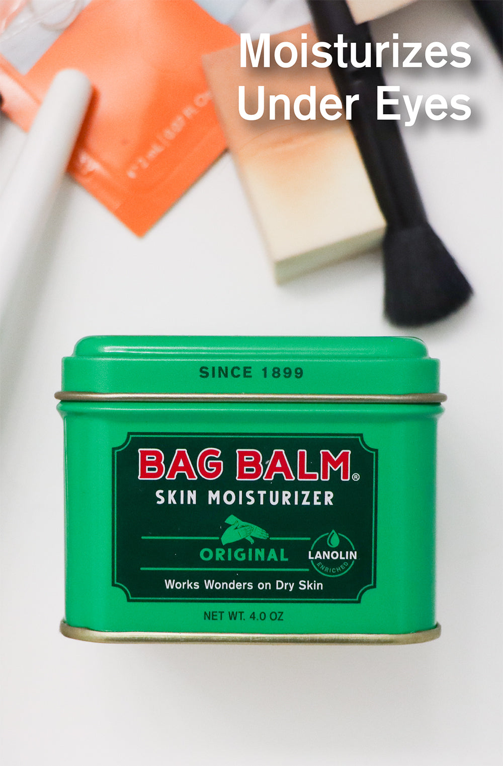  Bag Balm Vermont's Original Ointment, 1 Ounce Tin (Pack of 4),  Moisturizing Ointment for Dry Skin that can Crack Split or Chafe on Hands  Feet Elbows Knees Shoulders and More 