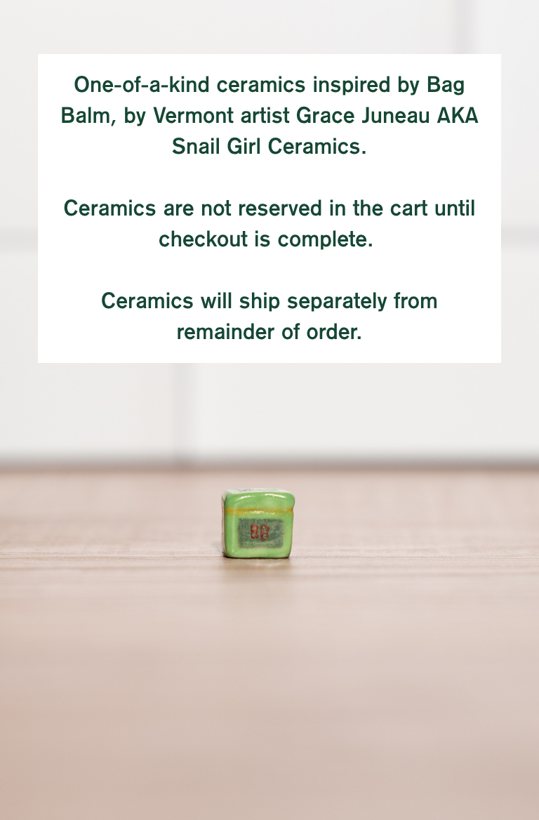 Tiny ceramic Bag Balm Mini TIn
